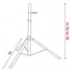 Showgear D8425 Speaker Stand Set